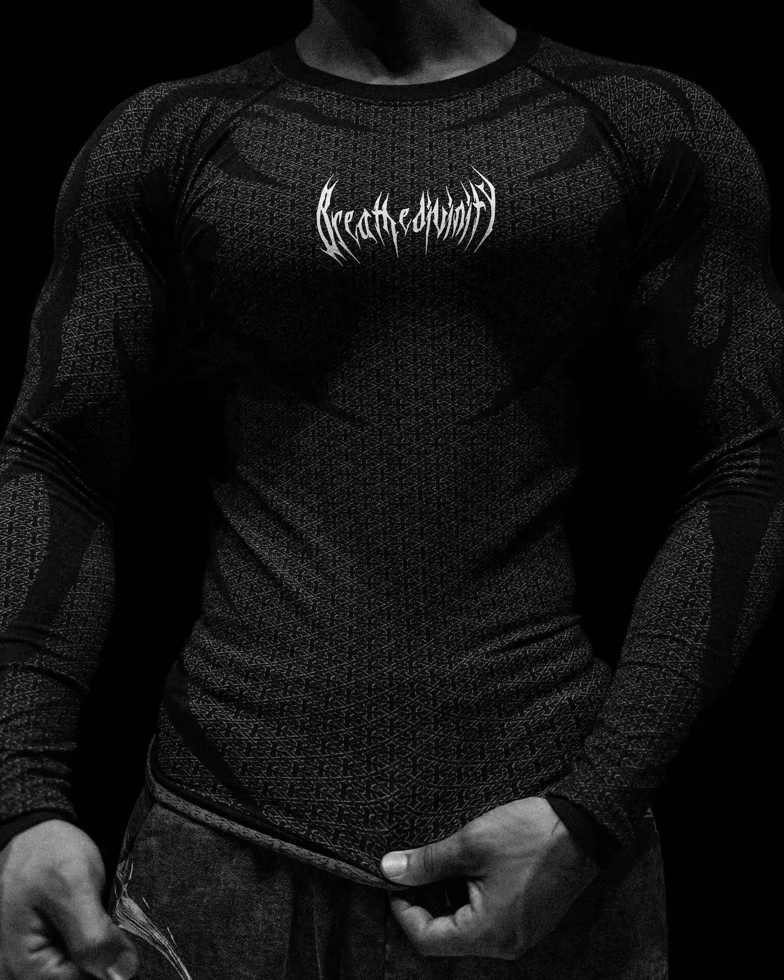 2026 Men American Tight High Stretch Long Sleeve T Shirt Muscle Fitness Sports Gym Training Athletic Top Long Sleeve Fitness