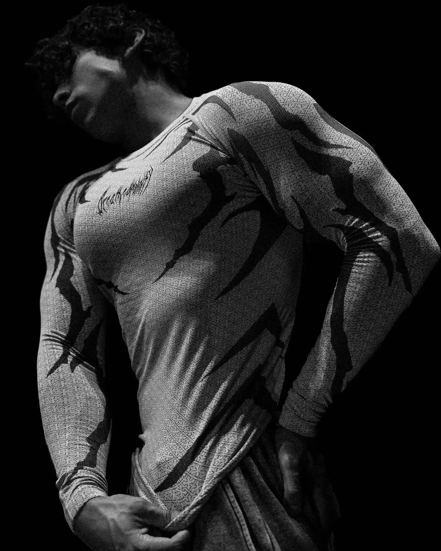 2026 Men American Tight High Stretch Long Sleeve T Shirt Muscle Fitness Sports Gym Training Athletic Top Long Sleeve Fitness