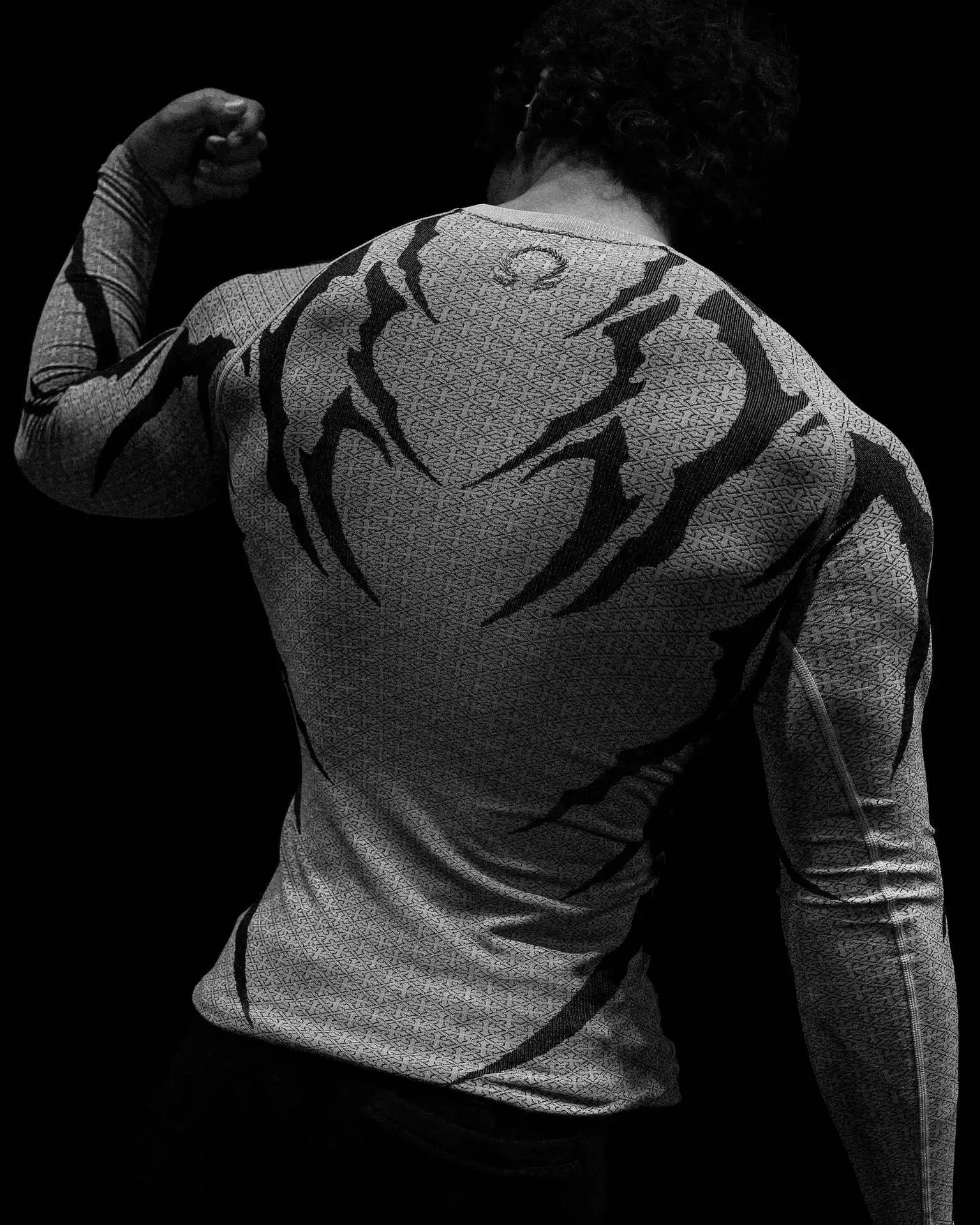 2026 Men American Tight High Stretch Long Sleeve T Shirt Muscle Fitness Sports Gym Training Athletic Top Long Sleeve Fitness