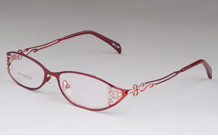 BCLEAR Ladies Business Glasses Frames Hollow Carved Metal Full Frame Glasses Beautiful Fashion Alloy Ultra-Light Eyeglasses New