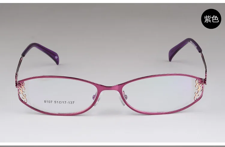 BCLEAR Ladies Business Glasses Frames Hollow Carved Metal Full Frame Glasses Beautiful Fashion Alloy Ultra-Light Eyeglasses New