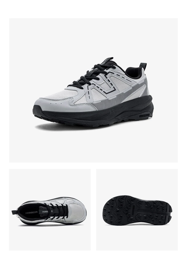 HOBIBEAR Wide Toe Box Running Shoes Unisex Trail Runner Sneakers Non-Slip Lightweight Outdoor Jogging Footwear for Men Women