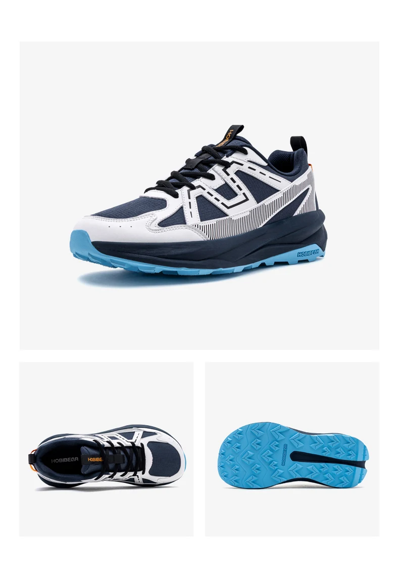 HOBIBEAR Wide Toe Box Running Shoes Unisex Trail Runner Sneakers Non-Slip Lightweight Outdoor Jogging Footwear for Men Women