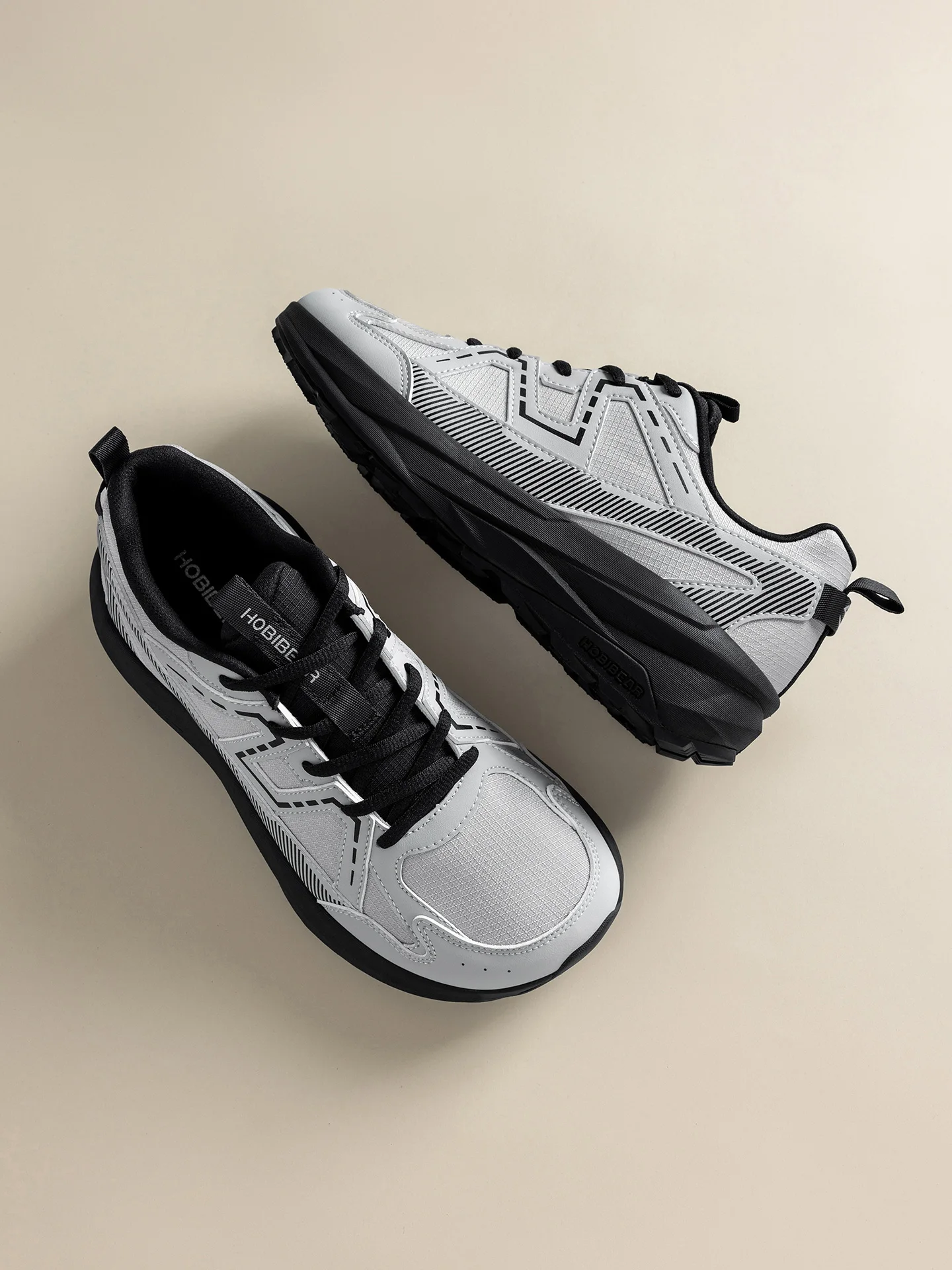 HOBIBEAR Wide Toe Box Running Shoes Unisex Trail Runner Sneakers Non-Slip Lightweight Outdoor Jogging Footwear for Men Women