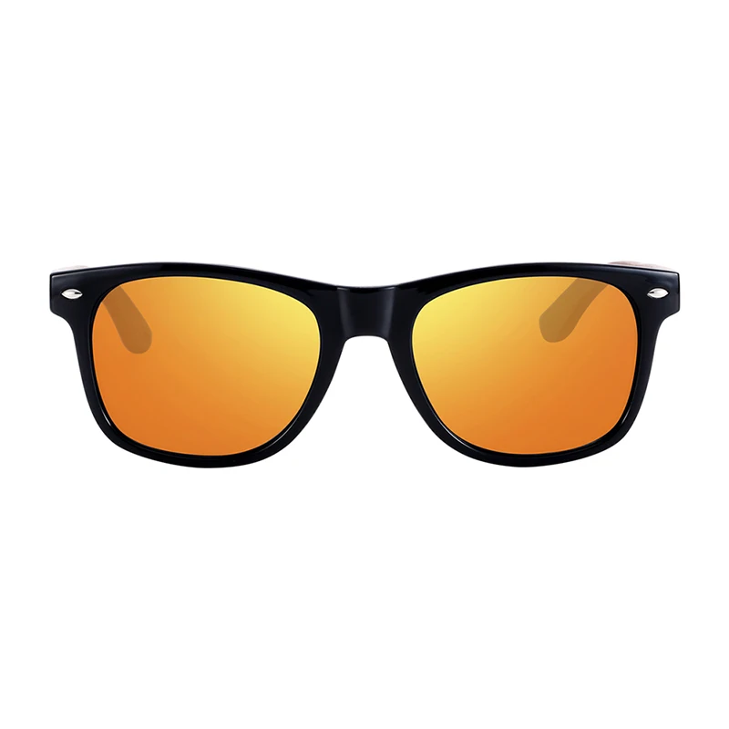 BARCUR High Quality Black Walnut Sunglasses Anti-Reflecti Men Women Mirror Sun Glasses Male UV400 Wooden Sunglass Shades Oculos