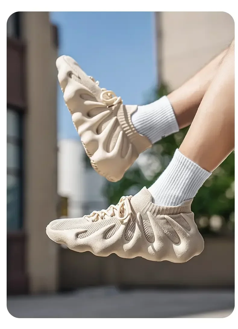 Men Sports Running Jogging Shoes Summer Casual Sneakers Outdoor Breathable Mesh For Women Light Shock-absorption Black Tennis