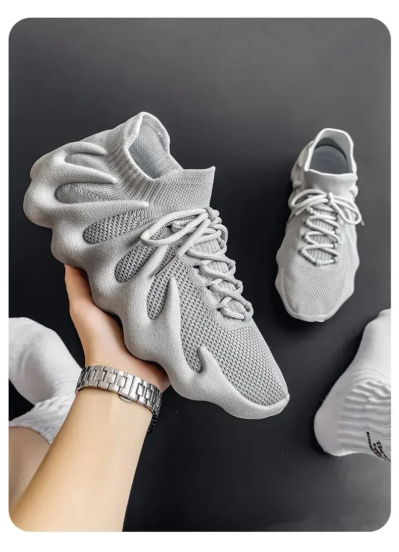 Men Sports Running Jogging Shoes Summer Casual Sneakers Outdoor Breathable Mesh For Women Light Shock-absorption Black Tennis