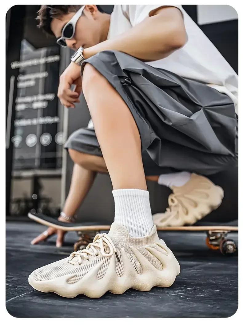Men Sports Running Jogging Shoes Summer Casual Sneakers Outdoor Breathable Mesh For Women Light Shock-absorption Black Tennis