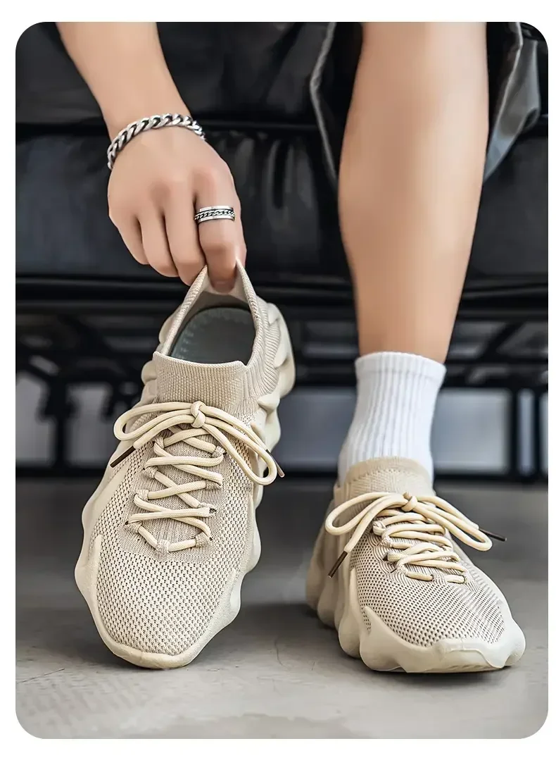 Men Sports Running Jogging Shoes Summer Casual Sneakers Outdoor Breathable Mesh For Women Light Shock-absorption Black Tennis