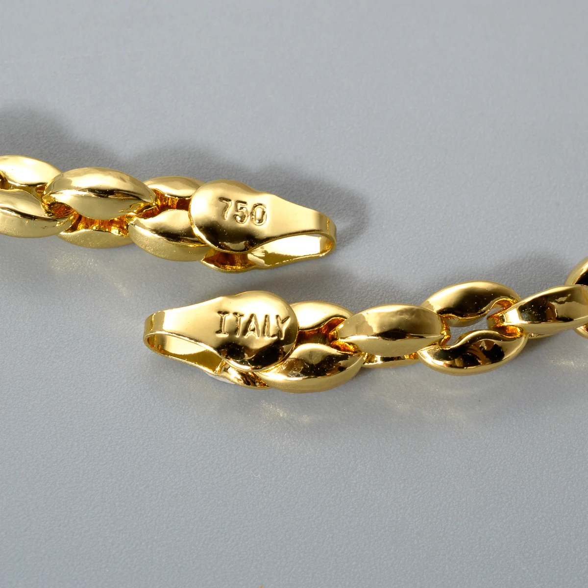 Hot Selling Ltalian 750 Men's and Women's Necklace 18k Gold-Plated Rock Hip-Hop Banquet Jewelry Accessories