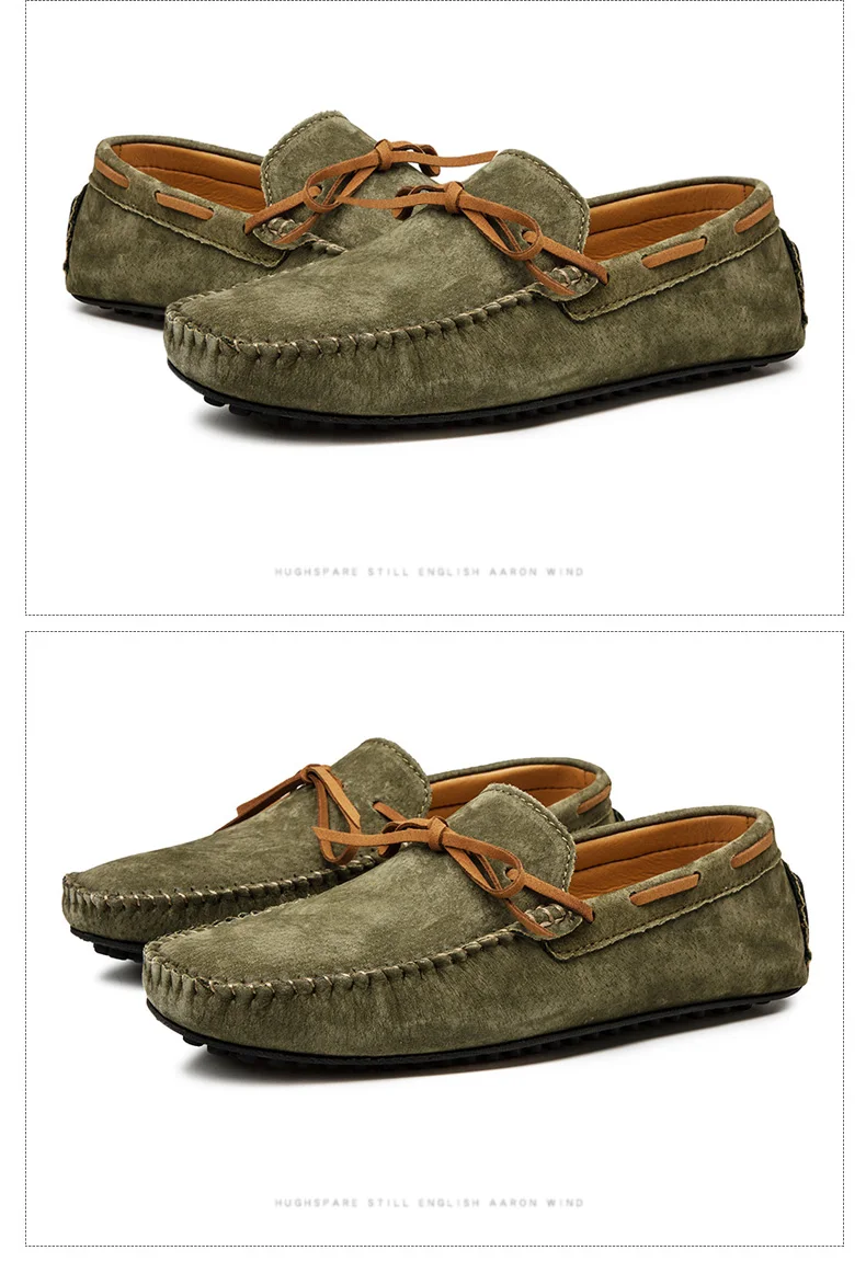 DEKABR Casual Men Genuine Leather Shoes Summer Breathable Green Men's Loafers Leather Shoes Sapato Masculino Zapatos Hombre