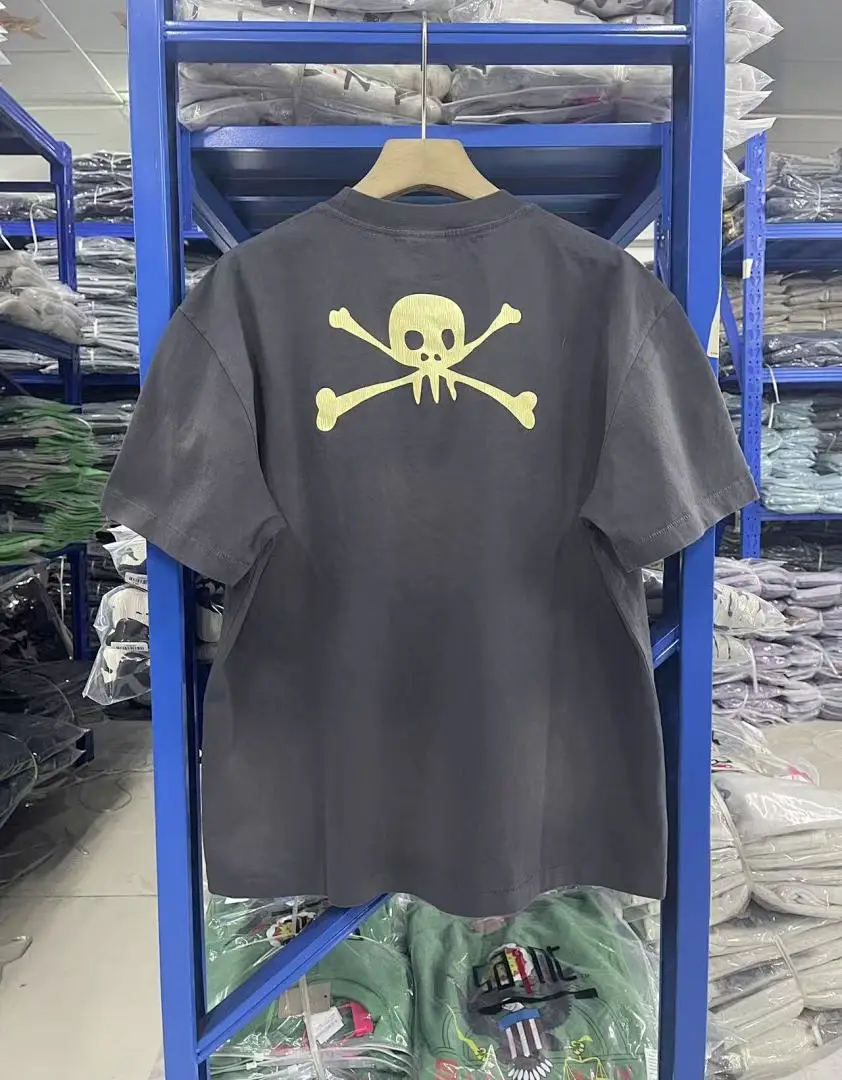 25SS Saint x Planet War Printed Women Men T shirts tees Hiphop Oversized Men Casual Cotton T shirt Summer Style