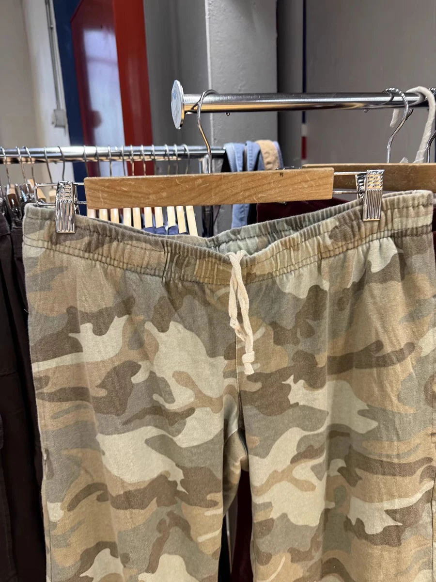 Camouflage Drawstring Sweatpant Women Summer Elastic Waist Straight Trousers American Vintage Streetwear Cotton Baggy Pants Y2k