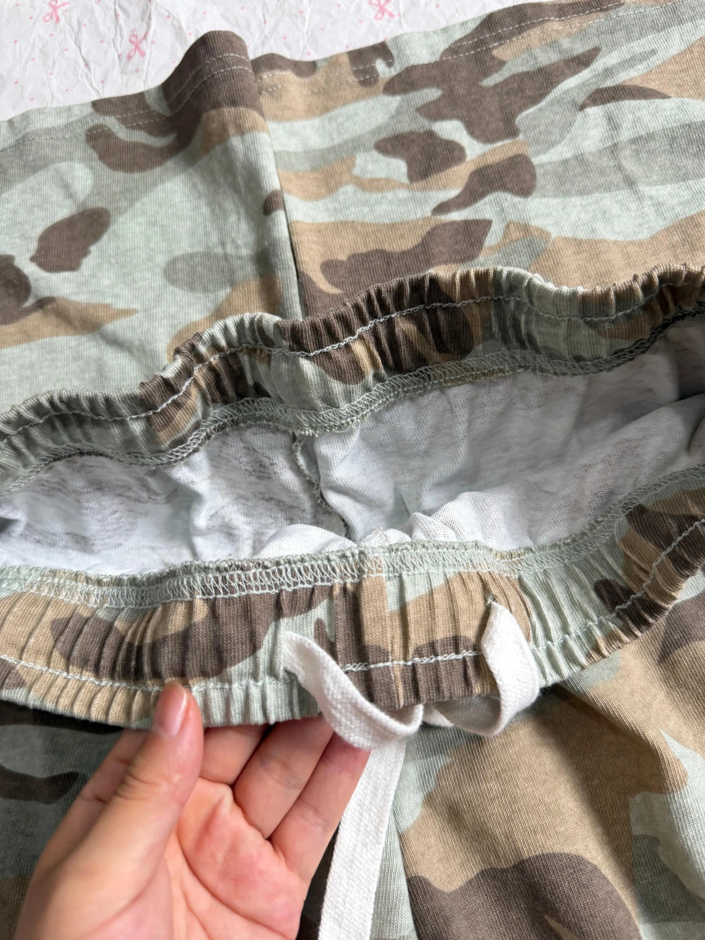 Camouflage Drawstring Sweatpant Women Summer Elastic Waist Straight Trousers American Vintage Streetwear Cotton Baggy Pants Y2k