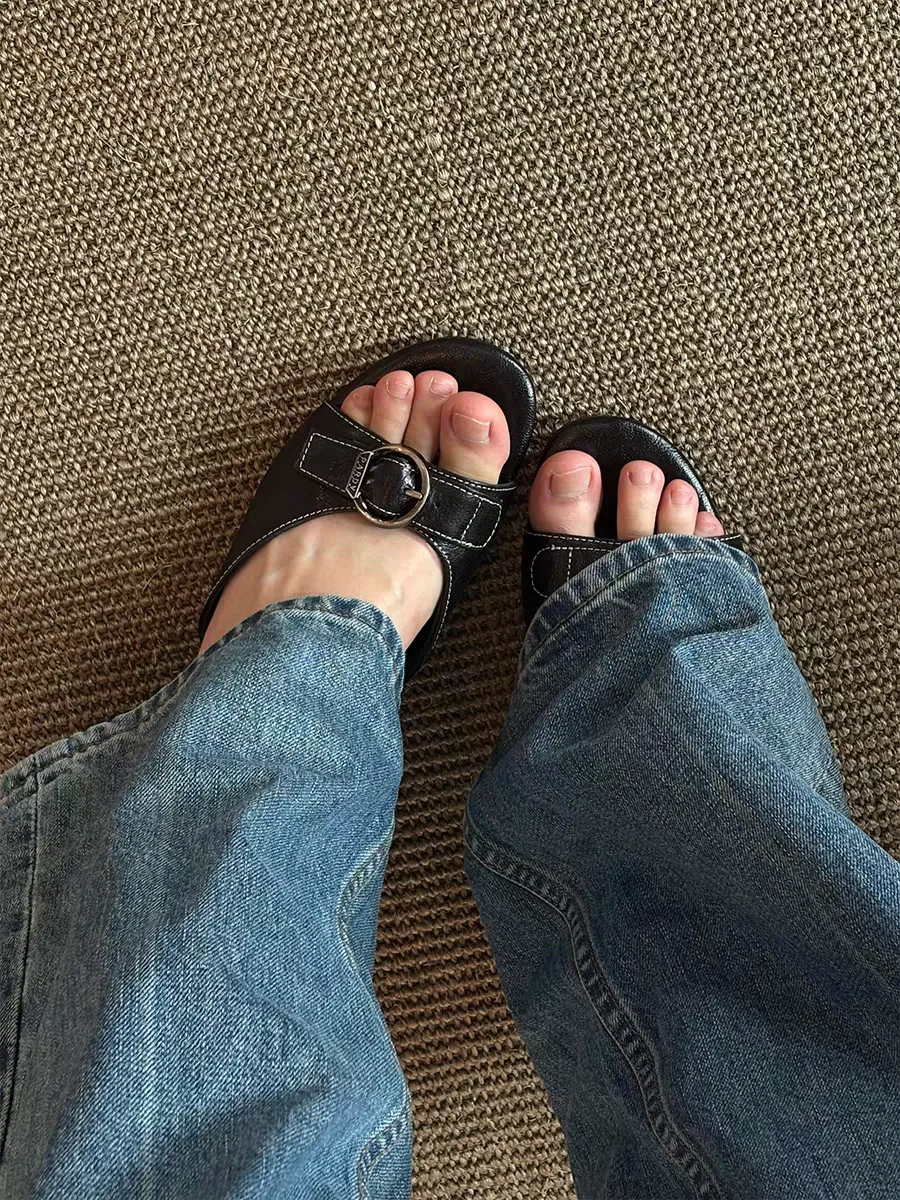 High Heels Slippers Women Sandals New Open Toe Summer Shoes 2026 Designer Brand Chunky Beach Shoes Causal Flip Flops Sandalias