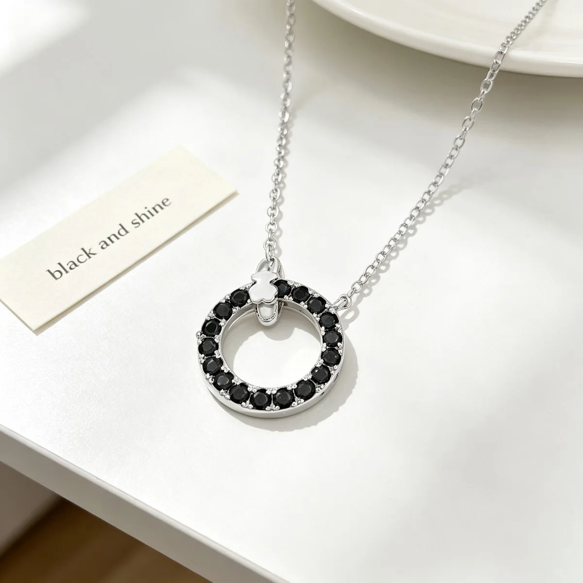 Cute Bear Pendant Necklace Dainty Neck Jewelry Versatile Outfit Accessory, Ideal Gift for Women Girls Daily Dating Party All Occasions