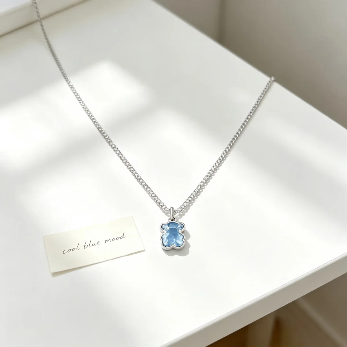 Cute Bear Pendant Necklace Dainty Neck Jewelry Versatile Outfit Accessory, Ideal Gift for Women Girls Daily Dating Party All Occasions