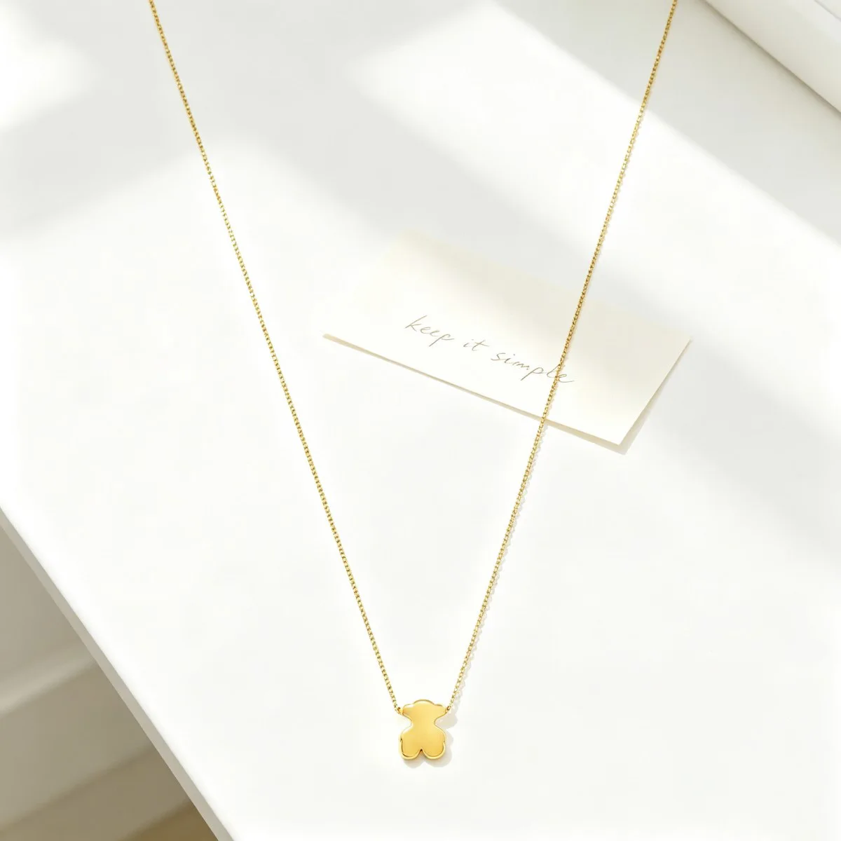 Cute Bear Pendant Necklace Dainty Neck Jewelry Versatile Outfit Accessory, Ideal Gift for Women Girls Daily Dating Party All Occasions