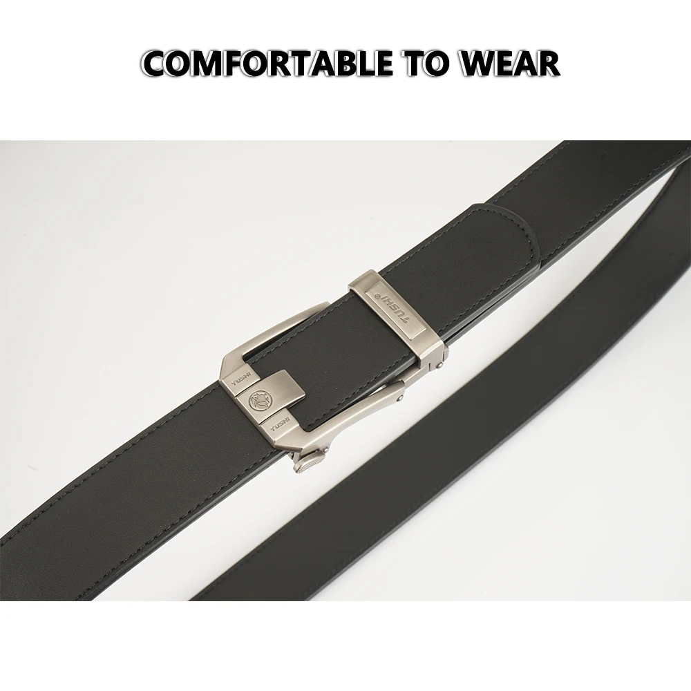 TUSHI New 3.8CM Military Belt for Men Sturdy Nylon Metal Automatic Buckle Leather Belts Tactical Outdoor Girdle IPSC Accessories