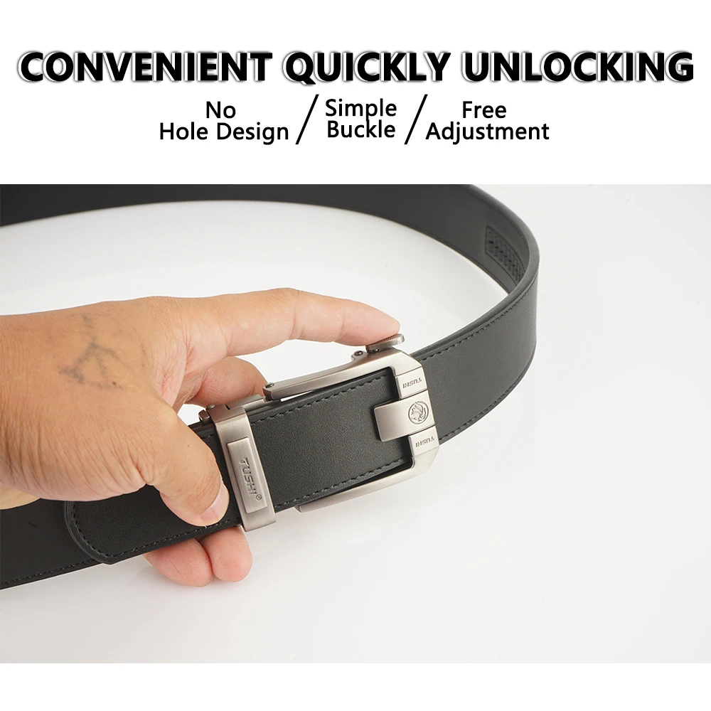 TUSHI New 3.8CM Military Belt for Men Sturdy Nylon Metal Automatic Buckle Leather Belts Tactical Outdoor Girdle IPSC Accessories