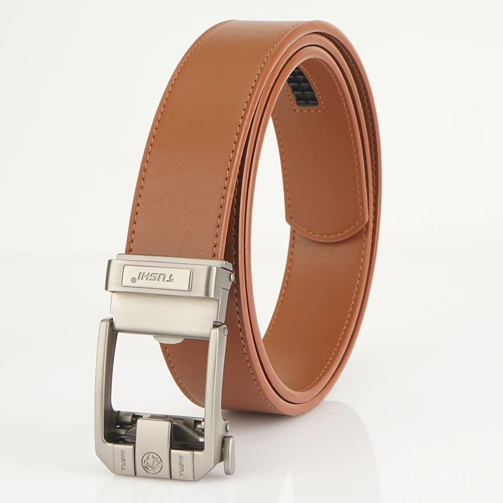 TUSHI New 3.8CM Military Belt for Men Sturdy Nylon Metal Automatic Buckle Leather Belts Tactical Outdoor Girdle IPSC Accessories
