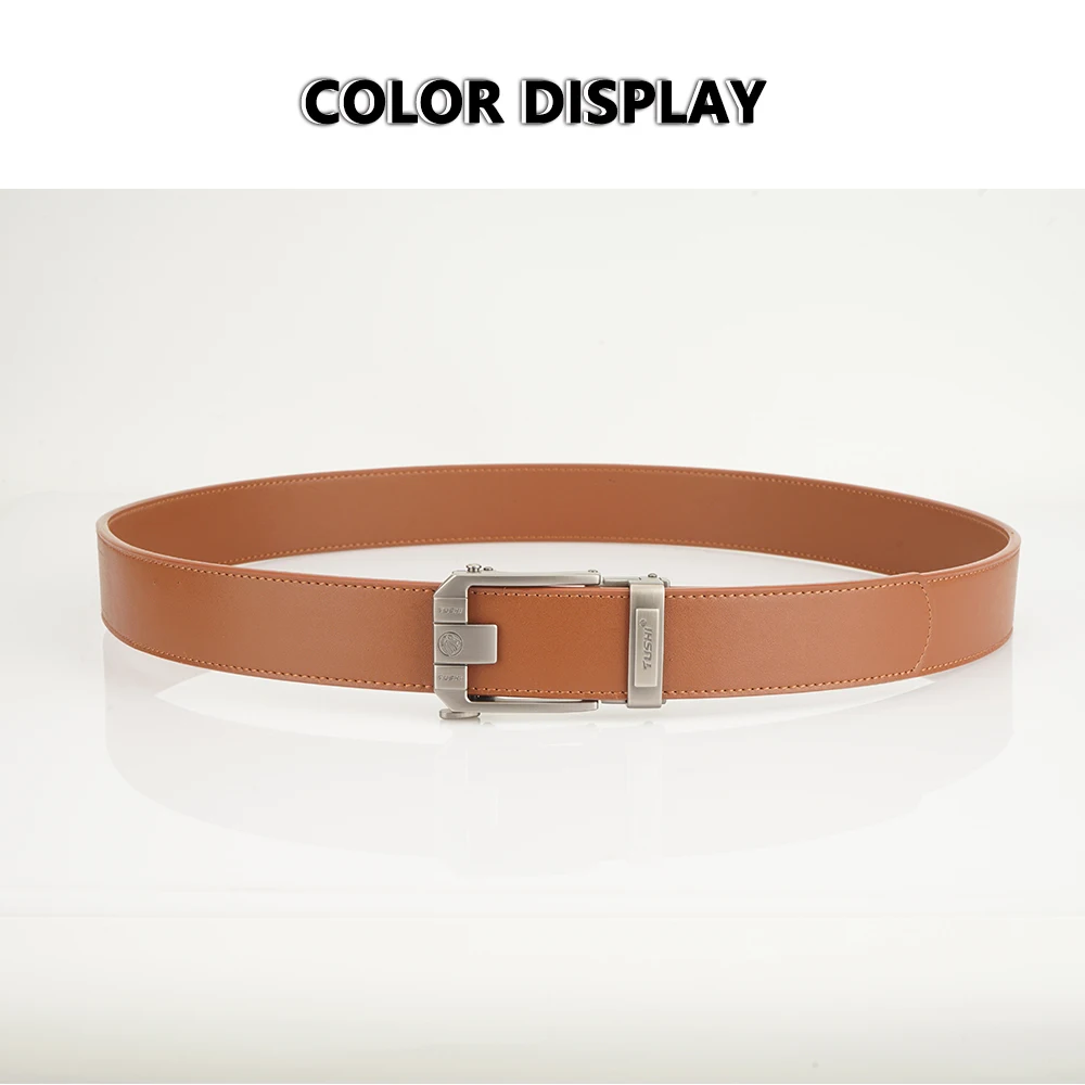 TUSHI New 3.8CM Military Belt for Men Sturdy Nylon Metal Automatic Buckle Leather Belts Tactical Outdoor Girdle IPSC Accessories