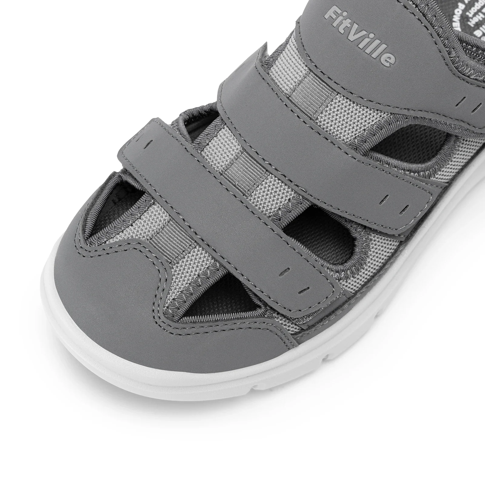 FitVille Summer Men's Wide Width Casual Diabetic Sandals, Lightweight Open Toe Sandals Built-in Arch Support, Effective Foot Pain Relief for Plantar Fasciitis, for Wide & Swollen Feet