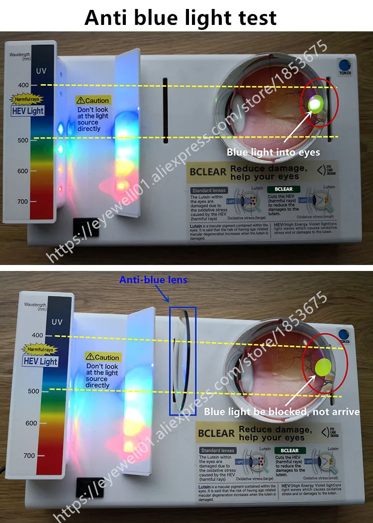 BCLEAR 1.67 Refractive Index Anti Blue Ray Lenses Single Vision Lens Myopia Blue Light Eyes Protection Glasses High Index Thin