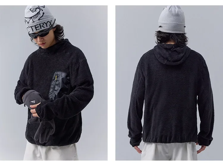 Unisex THERMOLITE® All Season Thermal Hoodie 190g Ultralight Breathable Fleece Mid Layer with Thumbholes & Zip Pocket