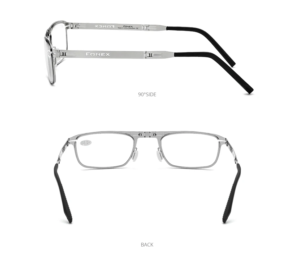 FONEX High Quality Folding Reading Glasses Men Women Foldable Presbyopia Reader Hyperopia Diopter Eyeglasses Screwless LH012