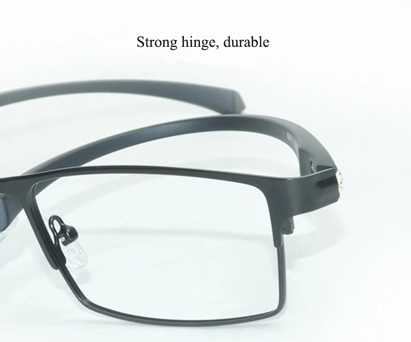 Men Titanium Alloy Eyeglasses Frame for Male Eyewear Flexible Temples Legs IP Electroplating Alloy Material Full Rim Half Rim