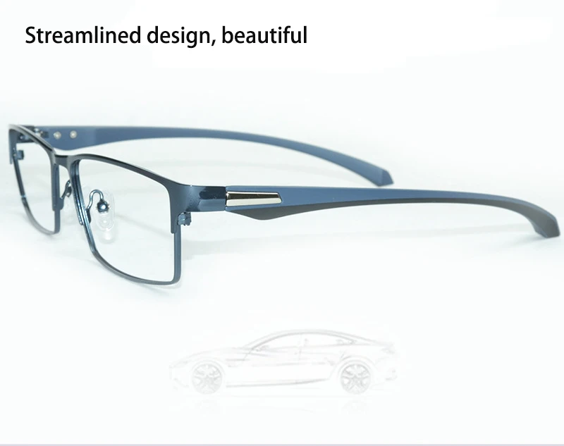 Men Titanium Alloy Eyeglasses Frame for Male Eyewear Flexible Temples Legs IP Electroplating Alloy Material Full Rim Half Rim