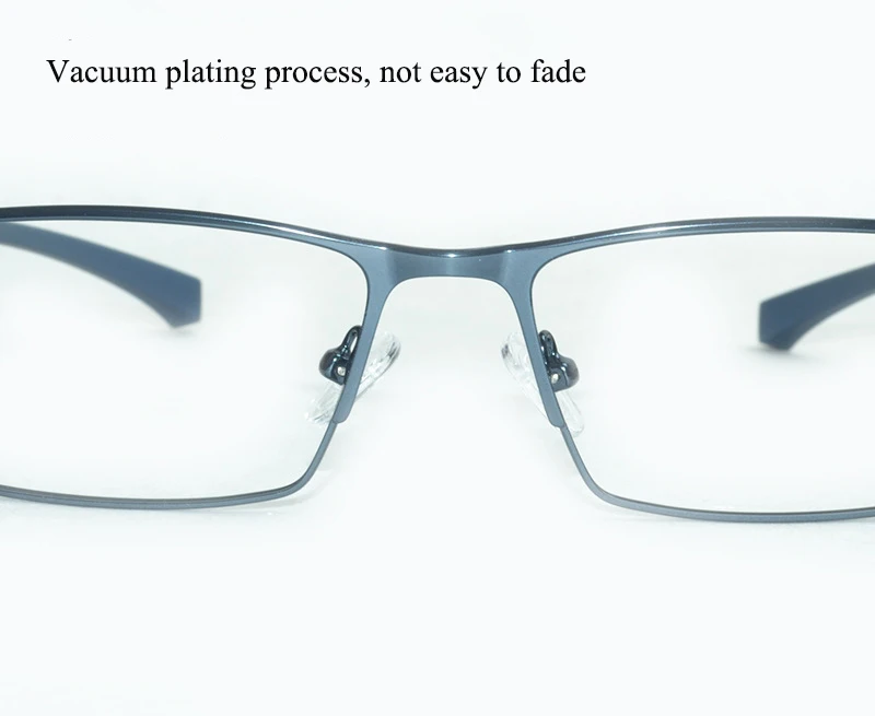 Men Titanium Alloy Eyeglasses Frame for Male Eyewear Flexible Temples Legs IP Electroplating Alloy Material Full Rim Half Rim