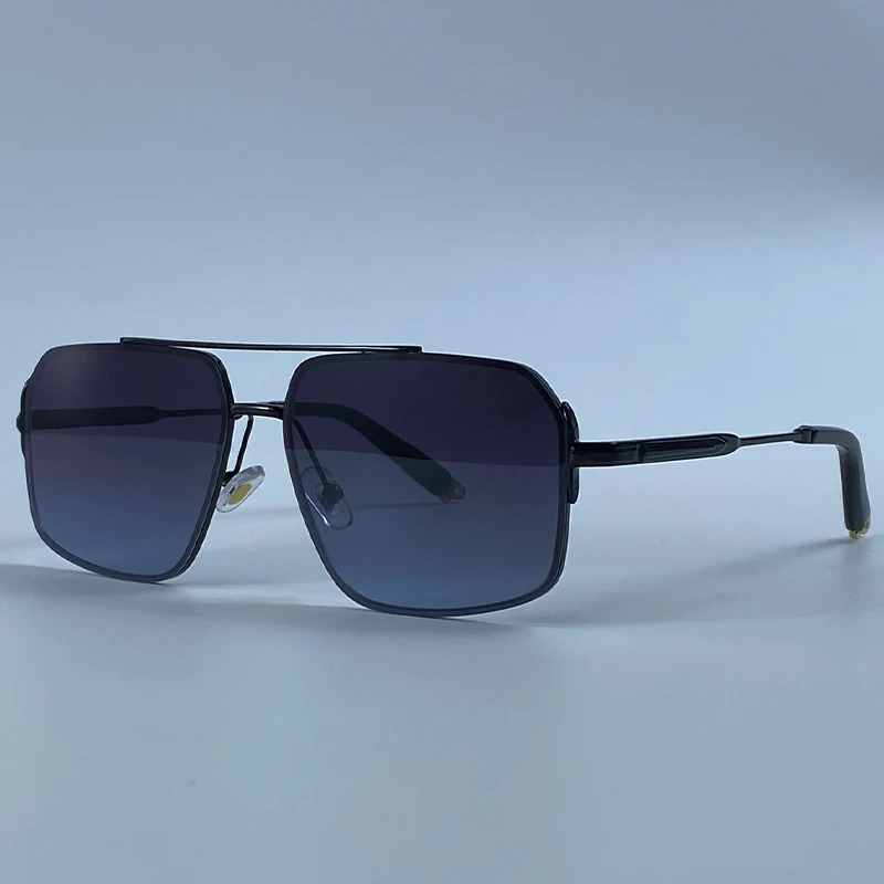 Oversized Square Sunglasses Men 2026 Luxury Brand Gold Metal Frame Double Bridge Sun Glasses Male Vintage Fashion Driving Shades