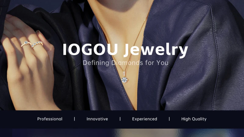 IOGOU 14k Gold Filled 0.92cttw D Color Round Moissanite Pendant Necklace for Women 5-Stone Bar Collar GRA Certified Jewelry Gift