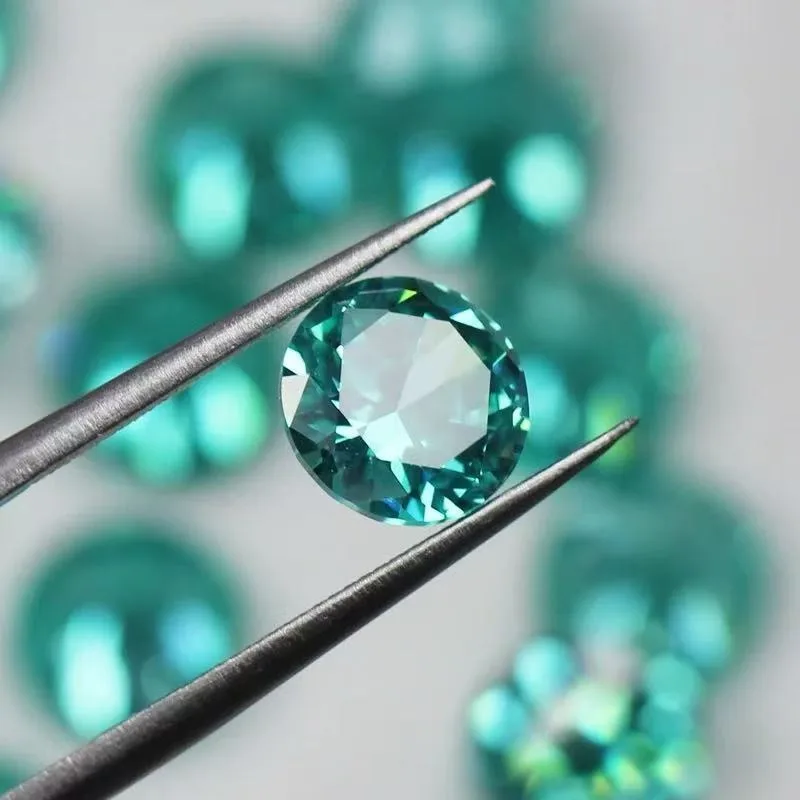 Lab Grown Paraiba Oval Cut Neon Blue Color for DIY Advanced Jewelry Making Inlay Ring Necklace Selectable Certificate