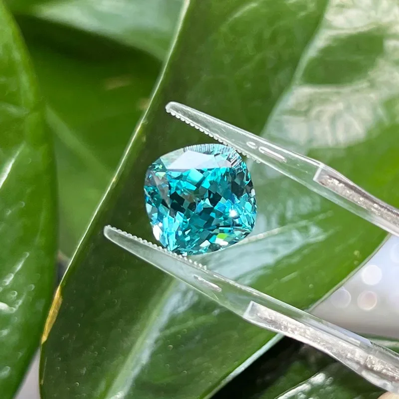 Lab Grown Paraiba Oval Cut Neon Blue Color for DIY Advanced Jewelry Making Inlay Ring Necklace Selectable Certificate