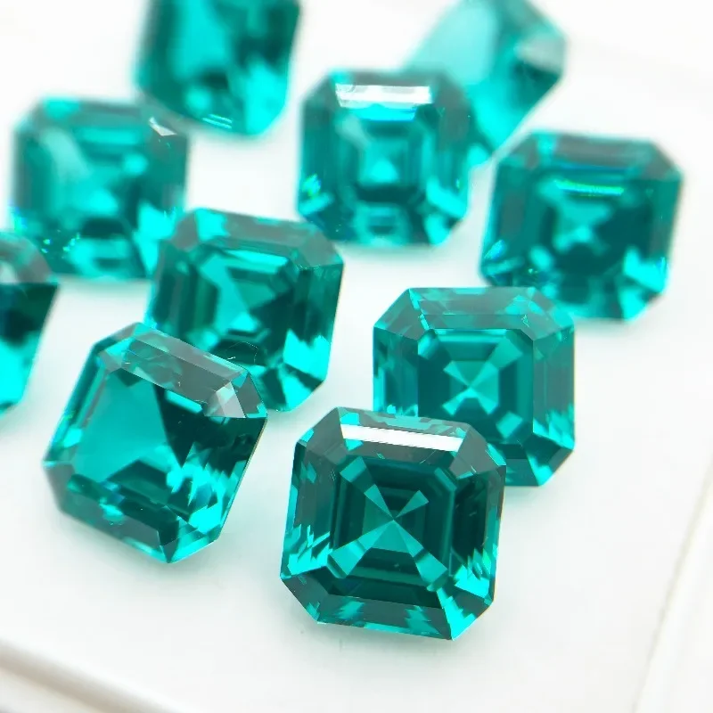 Lab Grown Paraiba Oval Cut Neon Blue Color for DIY Advanced Jewelry Making Inlay Ring Necklace Selectable Certificate