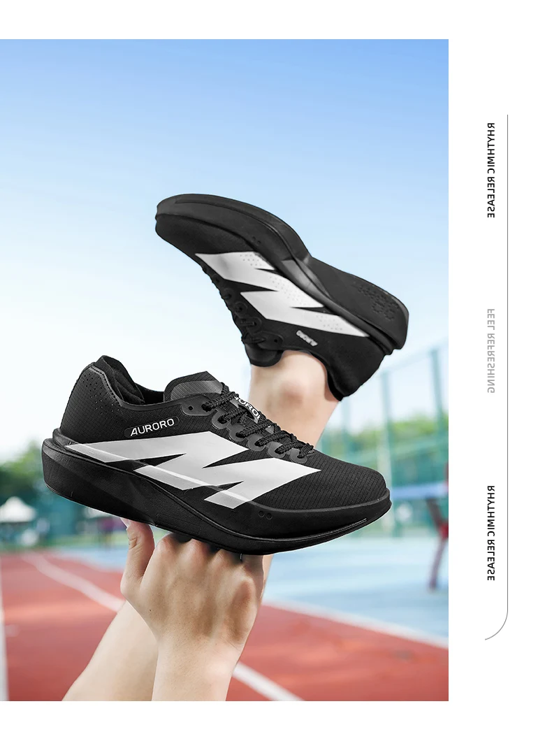 Men Carbon Plate Running Shoes Breathable Women Athletic Tennis Sneakers Cushion Sport Trainers Outdoor Marathon Jogging Shoes