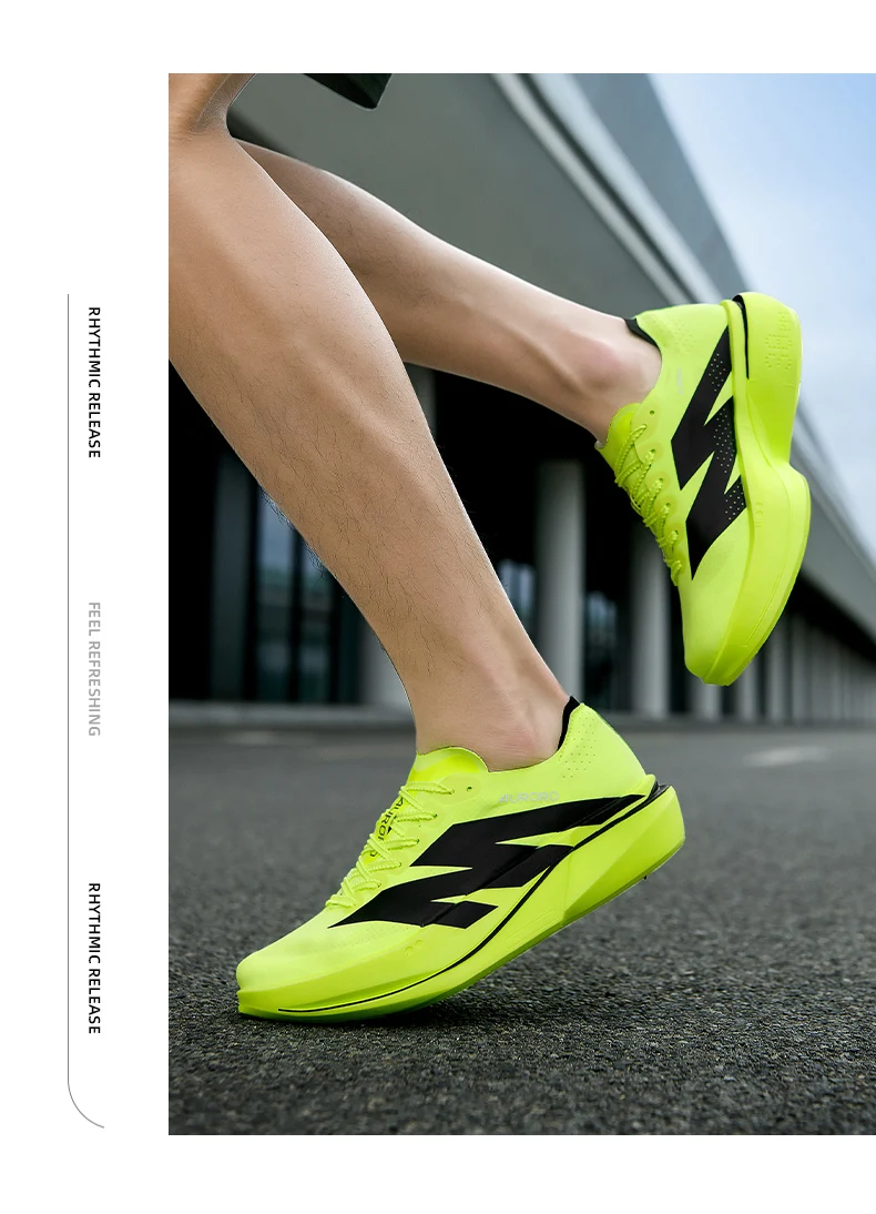 Men Carbon Plate Running Shoes Breathable Women Athletic Tennis Sneakers Cushion Sport Trainers Outdoor Marathon Jogging Shoes