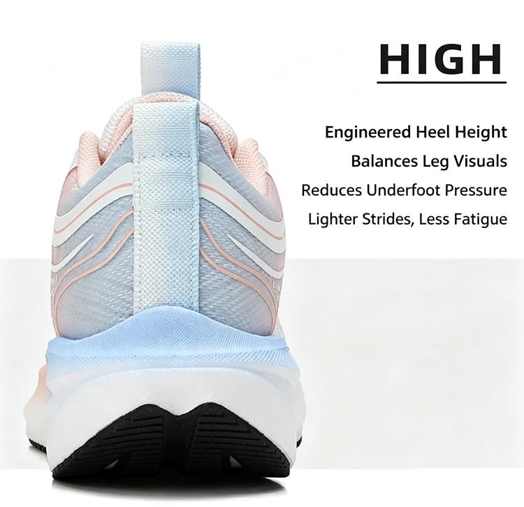 Ultralight Breathable White Sneakers for Women's Casual Lace-Up Walking Shoes Comfortable Outdoor Athletic Trainers