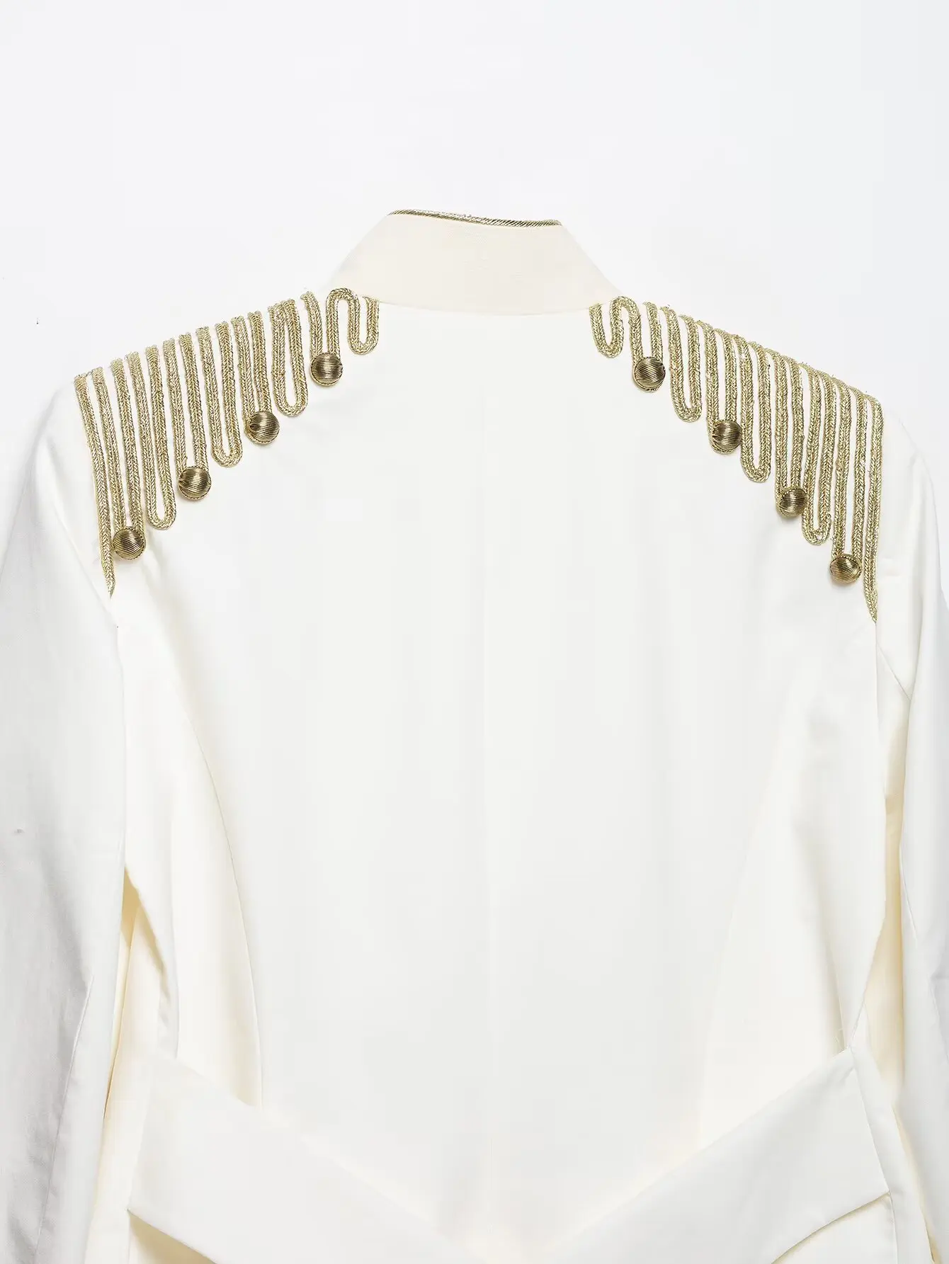 New Women's Napoleon Jacket Street Stand Collar Long Sleeve Buttons Short Jackets Chic 2026 Autumn Female Daily Outerwear