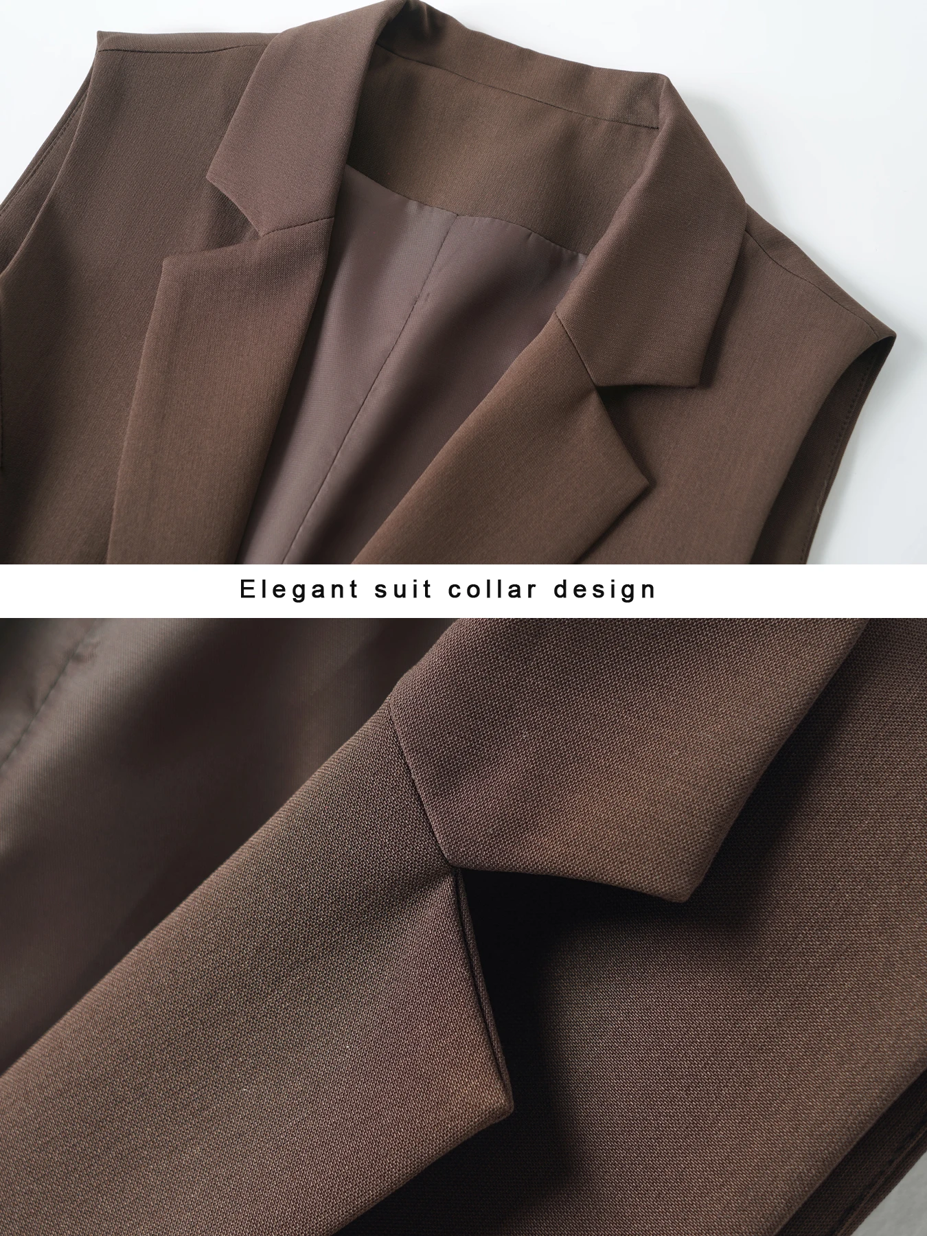 Simple and Elegant Women's Vest in a Suit Style, a One-Button Business Jacket for Spring and Autumn, Versatile and Slimming, Exuding Elegance