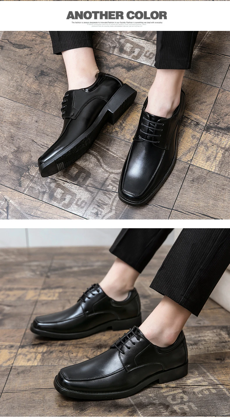 Trend Men's Dress Shoes High Quality Brogues Office Casual Business Shoes For Men Classic Wedding Party Formal Leather Shoes Man