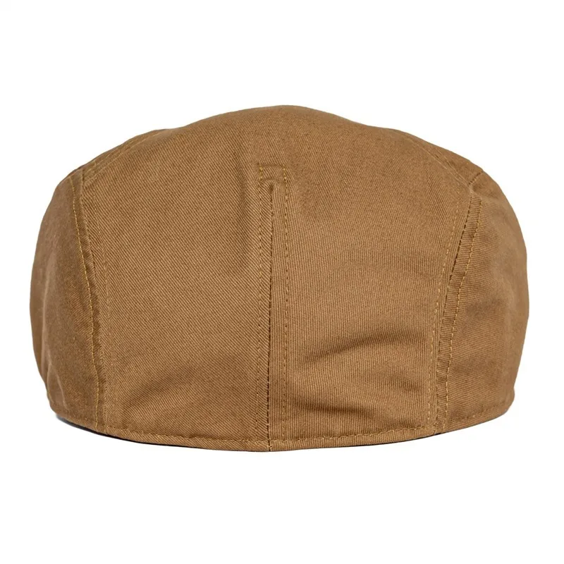 BOTVELA Men's 100% Cotton Newsboy Caps High Quality Classic Flat Cap Gatsby Ivy Golf Cabbies Hat for Male Trucker Driver Hats