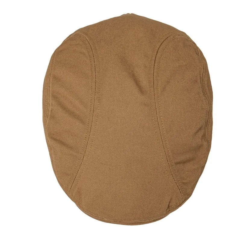 BOTVELA Men's 100% Cotton Newsboy Caps High Quality Classic Flat Cap Gatsby Ivy Golf Cabbies Hat for Male Trucker Driver Hats