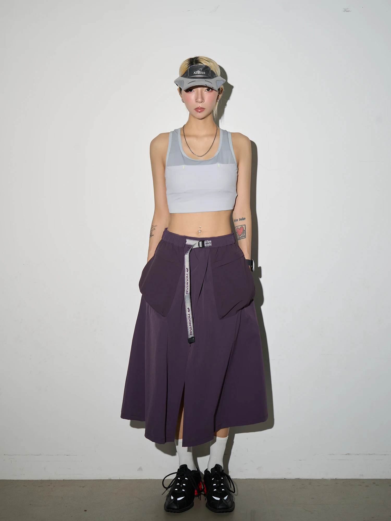 Outdoor Cargo Skirts Pants Men Fashion Quick Dry City Streetwear Loose Casual Sport Sweet Girl Y2k Track Shorts Skirt