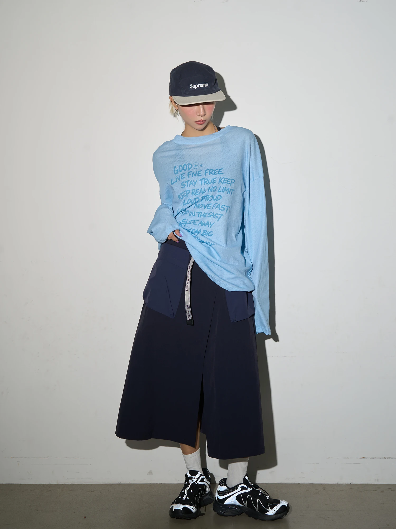 Outdoor Cargo Skirts Pants Men Fashion Quick Dry City Streetwear Loose Casual Sport Sweet Girl Y2k Track Shorts Skirt
