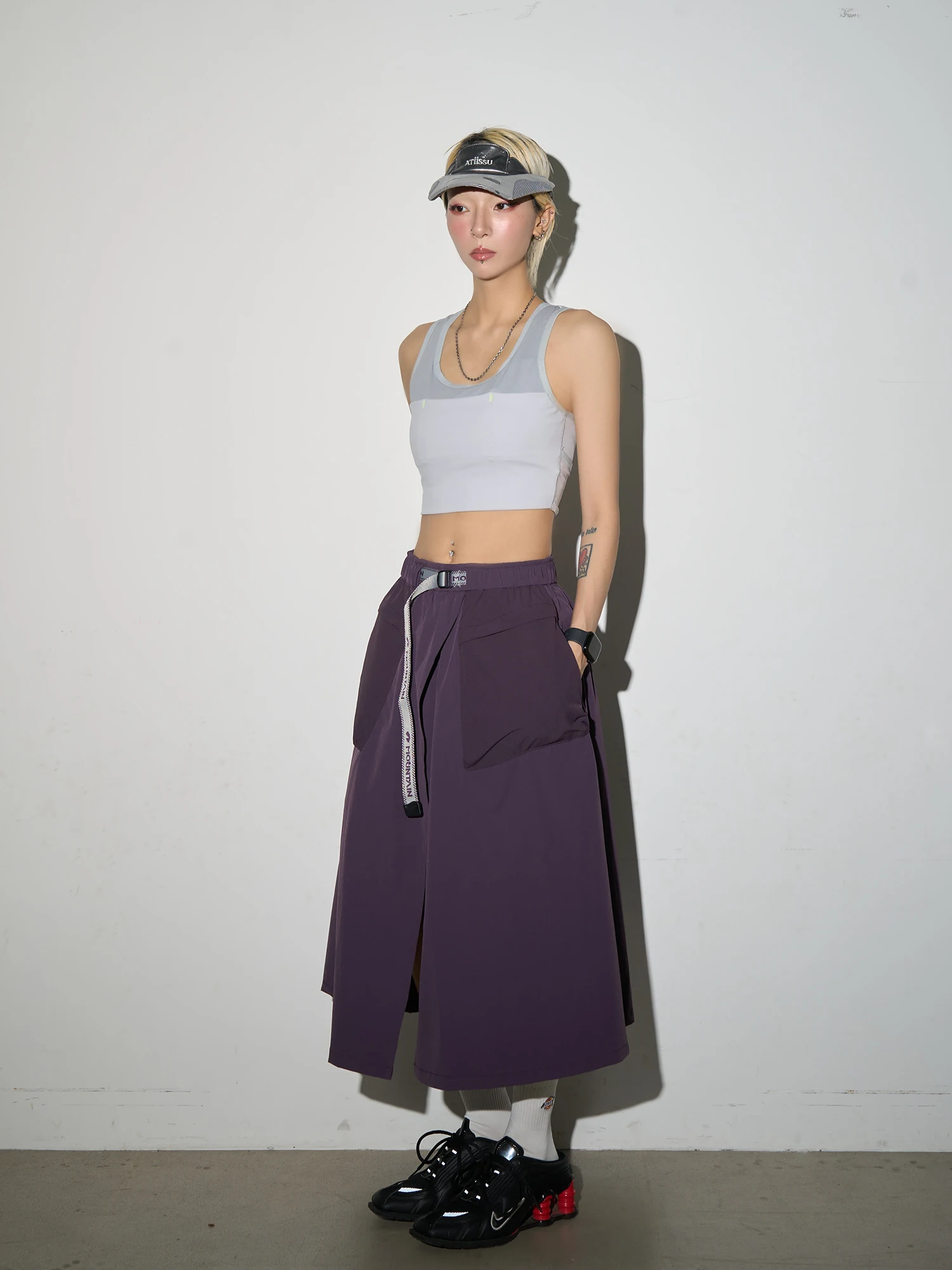 Outdoor Cargo Skirts Pants Men Fashion Quick Dry City Streetwear Loose Casual Sport Sweet Girl Y2k Track Shorts Skirt