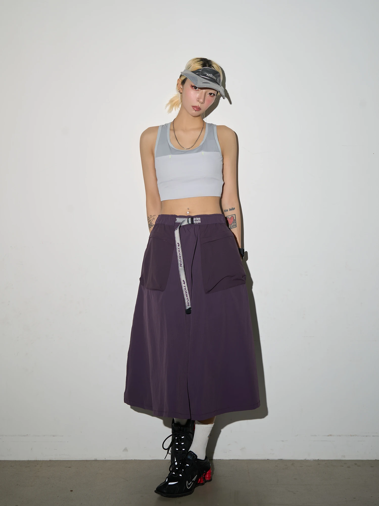 Outdoor Cargo Skirts Pants Men Fashion Quick Dry City Streetwear Loose Casual Sport Sweet Girl Y2k Track Shorts Skirt